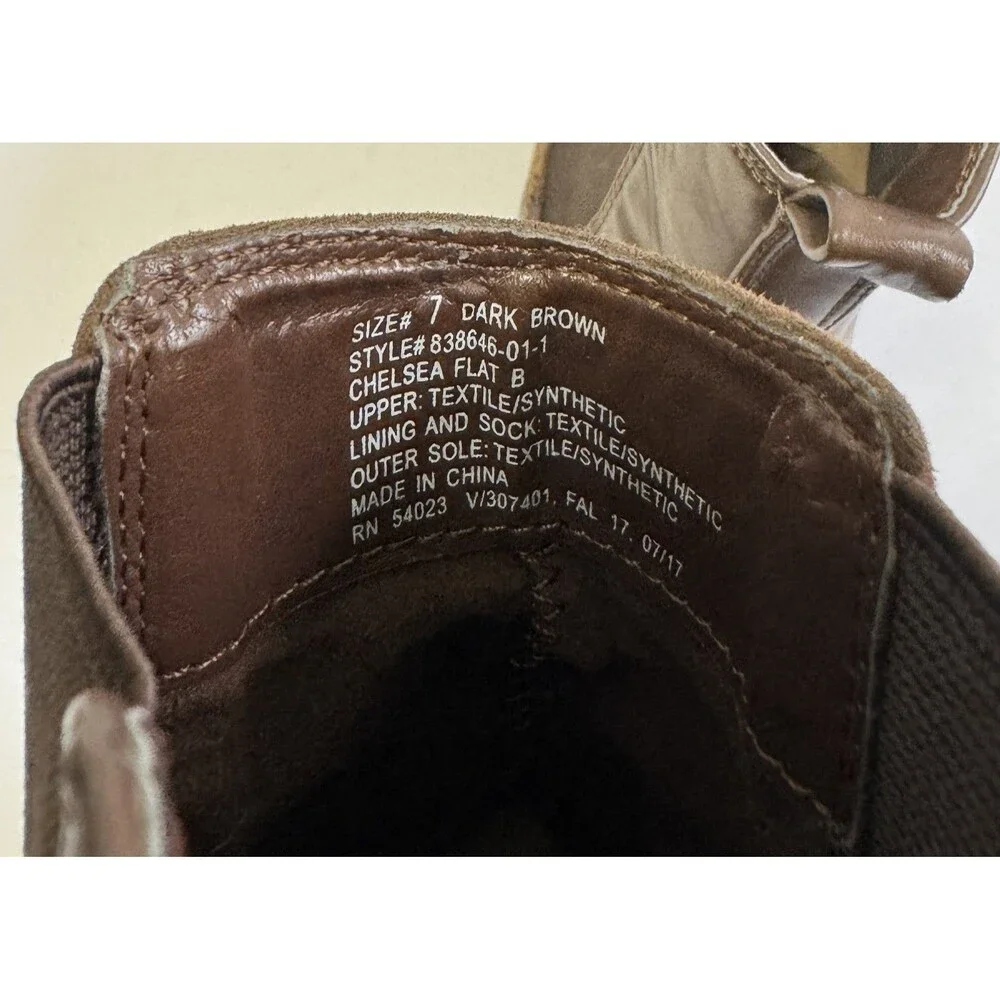 A New Day Women’s Size 7 Brown Chelsea Ankle Boots Block Heel